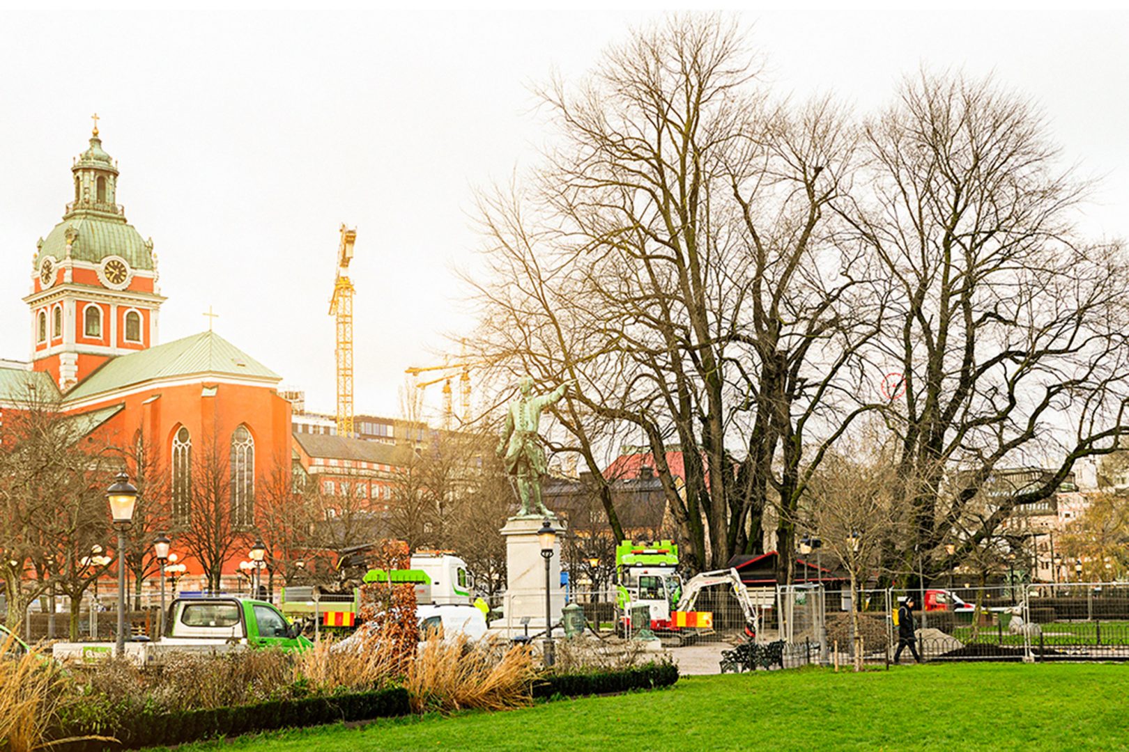 Information hur almarna i Kungsträdgården bevarades